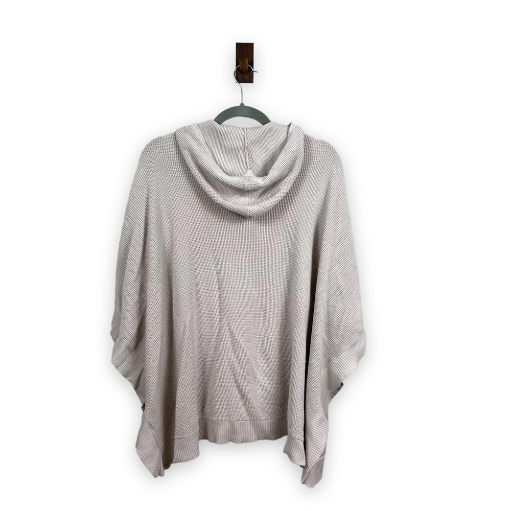 Margaret O'Leary Sweater Womens OS Pink Waffle Knit Hoodie Poncho Fairycore - Picture 10 of 11
